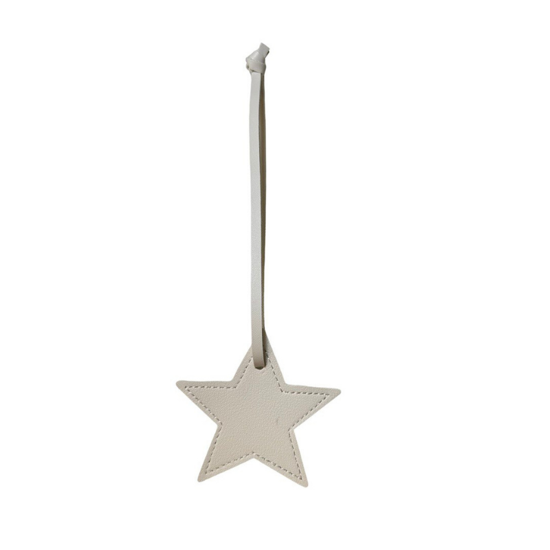Star-Shaped Leather Bag Charm – A Simple Touch of Elegance